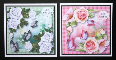 Floral & Flutters Flowers 8x8 Bumper Kit by Marion Kimberley-Scott