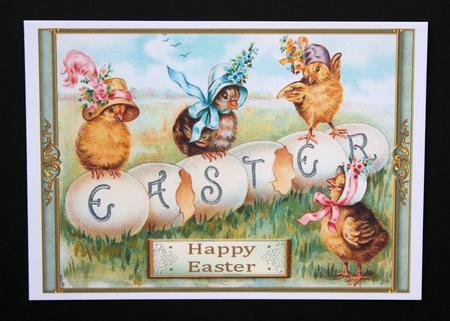 Easter Wishes Decoupage Topper by Marion Kimberley-Scott