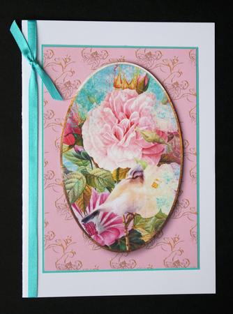 Beautiful Vintage Flowers & Bird Mini Kit by Marion Kimberley-Scott