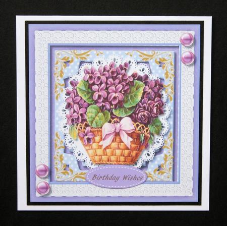 Beautiful Basket of Violets  by Marion Kimberley-Scott