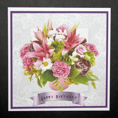 Simply a Bunch of Flowers Card Front by Marion Kimberley-Scott