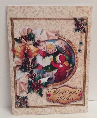 10x8 Christmas Bells - Carol Singing by Marion MacKellar