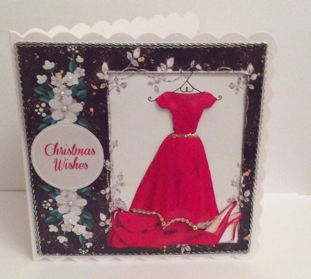 3 Red fashion card fronts/toppers  by Marion MacKellar