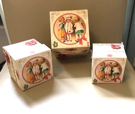 Vintage Girls Gift Boxes  by Marion MacKellar