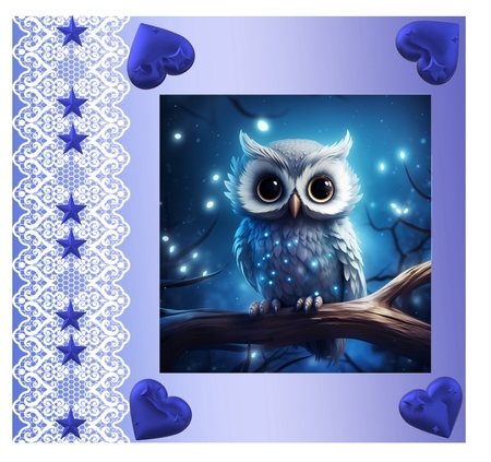 Glowy Owl Mix 4 by Marion MacKellar