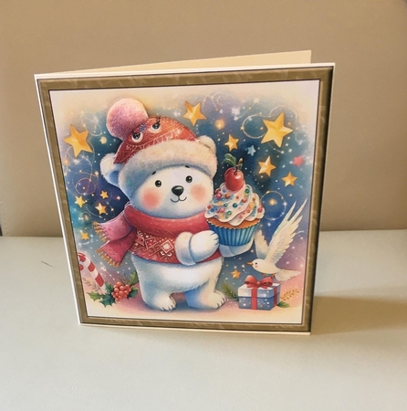 Christmas Polar Bear 11 by Marion MacKellar