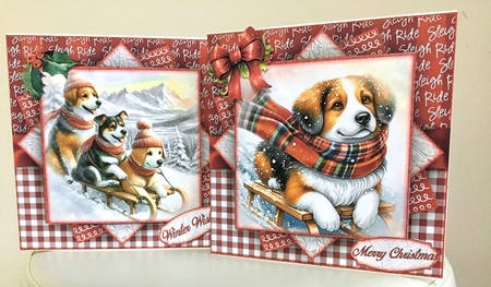 Dog Sleigh Mini Kit 7X7 by Marion MacKellar
