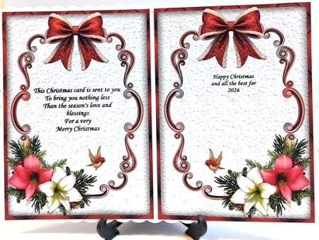 Matching insert sheet for the design sheet - Christmas Angels 4 by Marion MacKellar
