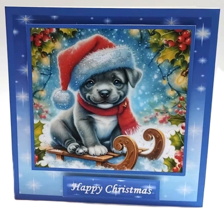 festive puppy dogs by Marion MacKellar