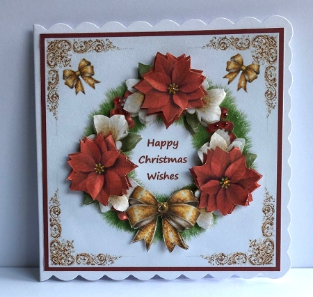 Step by Step  Vignette Poinsettia  Flowers by Marion MacKellar
