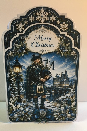 shaped christmas piper by Marion MacKellar