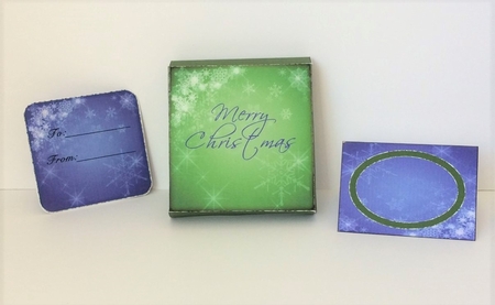 Green & Purple 3 Inch Gift Box by Marion MacKellar