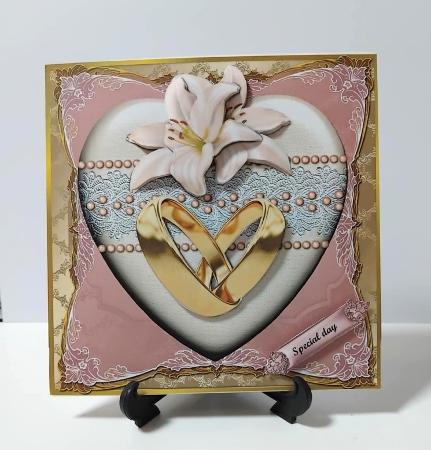 Wedding Heart Golden Rings by Marion MacKellar