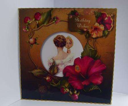 Vintage Reflection with Flowers & Wild Berries by Marion MacKellar