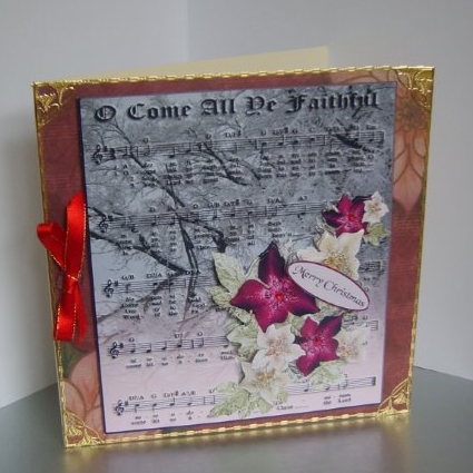 Snow Through the Trees & Flower Decoupage by Marion MacKellar