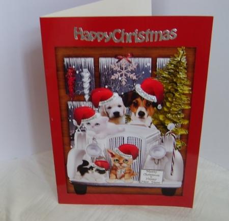 Christmas Animals Bringing Home the Christmas Tree!! by Marion MacKellar