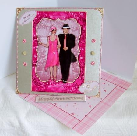 Bright Pink Flapper Couple by Marion MacKellar