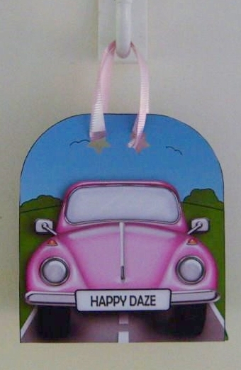 3D Transport Vw Beetle Car Treat or Favour Box Mini Kit by Marion MacKellar