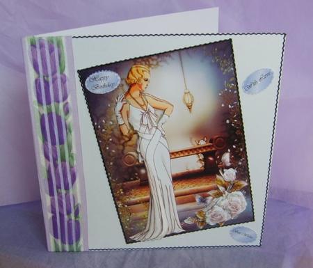 Art Deco Lady in White by Marion MacKellar