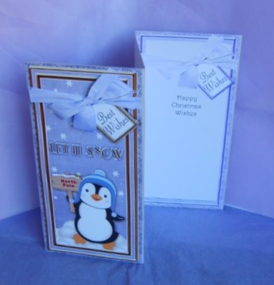 Blue Penguin Let It Snow Dl Topdown Topper by Marion MacKellar