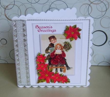Quick Vintage Christmas with Poinsettias by Marion MacKellar