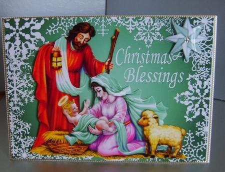Nativity with Baby Jesus, Joseph & Mary by Marion MacKellar
