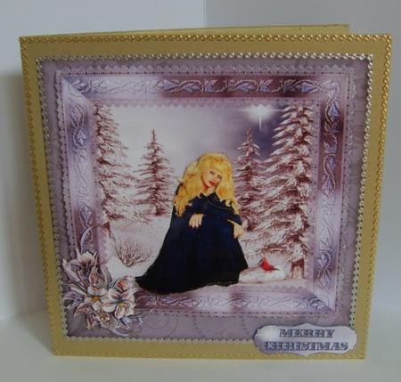 Christmas Lady Winter Scene Mini Kit by Marion MacKellar