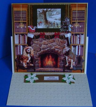 Good Dogs Waiting for Gifts Topper & Decoupage by Marion MacKellar