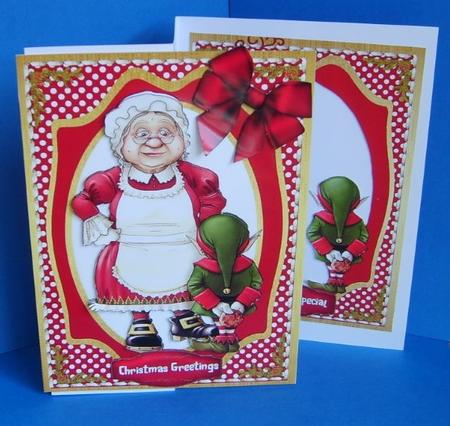 Lovely Mre Clause and Elf . by Marion MacKellar