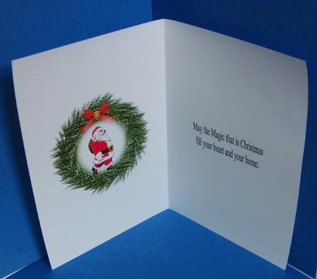 Holly Santa Insert by Marion MacKellar
