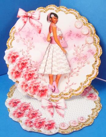 Scalloped Topper Mini Kit - Pretty in Pink with Glitter by Marion MacKellar