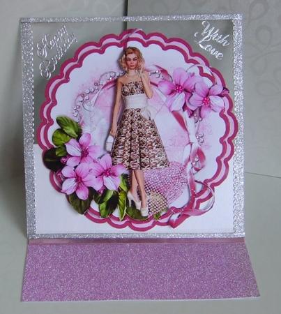 Scalloped Topper Mini Kit - Pink Blossom & Pearls by Marion MacKellar