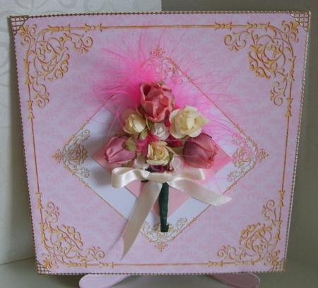 Fancy Frame 8x8 Blank Card Front - Earthy Shade by Marion MacKellar