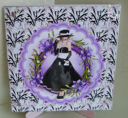 Black Scroll Backing Sheet by Marion MacKellar
