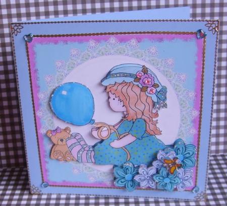 Sitting Susie in Lace Frame 1 by Marion MacKellar