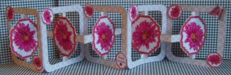 Accordion Zig Zag Card - Gerbera and Butterflies by Marion MacKellar