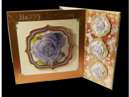 Double Curve Frame Pyramage Topper Lilac Rose by Marion MacKellar