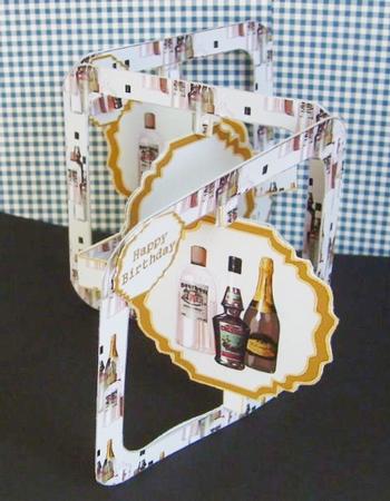 Accordion Zig Zag Card - Celebration Drinks by Marion MacKellar
