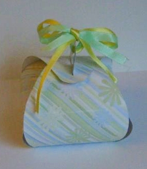 Flowers on Stripes Backing Paper by Marion MacKellar