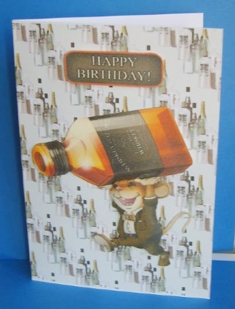 Bottles of Alcohol Backing Paper by Marion MacKellar