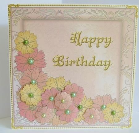 Flower Corner 1 - Happy Birthday by Marion MacKellar
