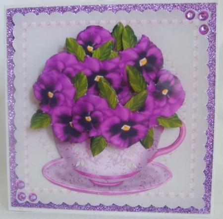 Pansies and Pearls 2 by Marion MacKellar