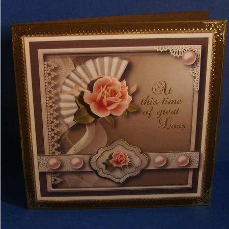 Time of Loss Sympathy Card Topper 2 by Marion MacKellar
