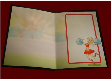 Cheerleader Dudess (red) Insert by Marion MacKellar