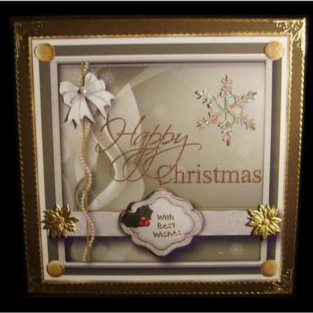 Happy Christmas Card Topper by Marion MacKellar