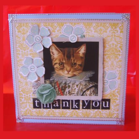 Pretty Kitten Thank You by Marion MacKellar