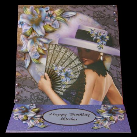 Black Lace & Purple Lilies Mini Kit by Marion MacKellar