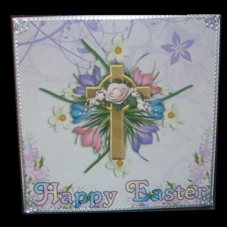 Happy Easter 5.5ins x 5.5ins card by Marion MacKellar