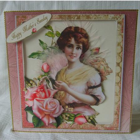 Within the Rose Portrait Card Topper by Marion MacKellar