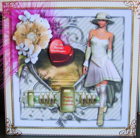 Stepping Out Card Topper 2 by Marion MacKellar